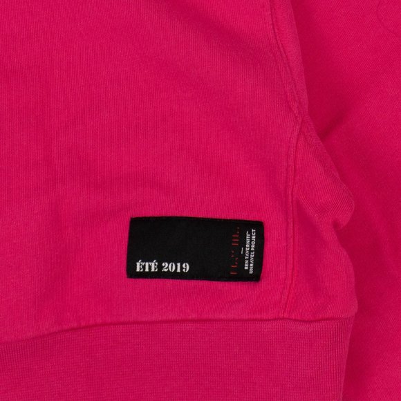 UNRAVEL PROJECT Fuchsia And Red Lace-Up Hoodie Sweatshirt Size XXS $735 - Picture 5 of 6